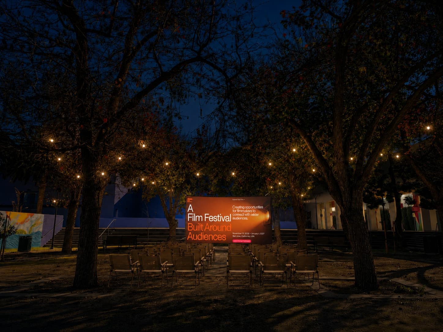 Outdoor film screenings